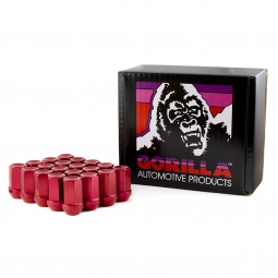 Gorilla Closed End Aluminum Lugs (Red, 12x1.25mm, Set/20)