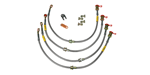 Goodridge SS Braided Brake Hose Kit, '93-'01 Impreza