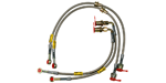 Goodridge SS Braided Brake Hose Kit, Mitsubishi EVO 8 & 9
