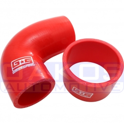 GrimmSpeed Top Mount Intercooler Silicone Coupler Kit (Red), '02-'07 WRX & '04-'21 STi