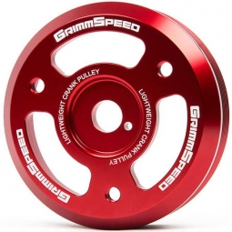 GrimmSpeed Crank Pulley (Red), 2015-2021 WRX & 2013-2020 BRZ/FR-S/86