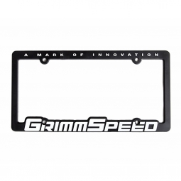 GrimmSpeed License Plate Frame (Single Frame, Black)
