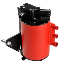 IAG Comp Series Air/Oil Separator Kit (Wrinkle Red), '04-'07 STi & '06-'07 WRX