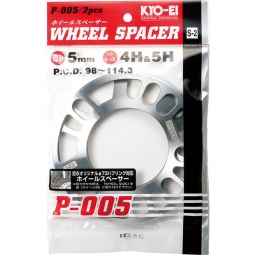 Project KICS Wheel Spacers (5mm, Pair) - W005UP