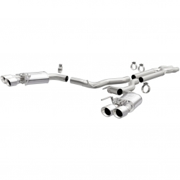 Magnaflow Stainless Cat-Back Exhaust System (3" Competition, Quad Tip), '16-'17 Mustang GT350