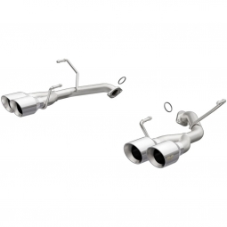 Magnaflow Stainless Axle-Back Exhaust System w/ Quad Polished Tips, '15-'21 WRX & STi
