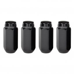 McGard Hex Lug Nuts (Cone Seat, Black, M14x1.5mm, Set/4)