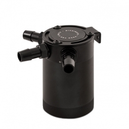 Mishimoto Compact Baffled Oil Catch Can (3-Port, Black, Universal)