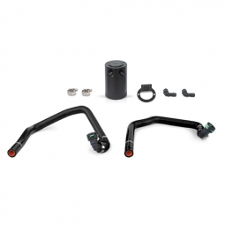 Mishimoto Baffled Oil Catch Can Kit (Black), 2015+ Mustang EcoBoost