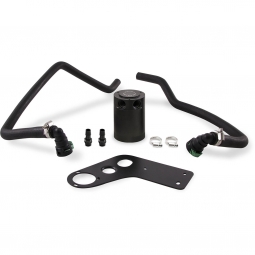 Mishimoto Baffled Oil Catch Can System (PCV Side, Black), '15+ Mustang GT