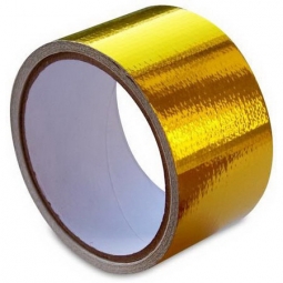 Mishimoto Heat Defense Reflective Tape (2" Wide x 15' Long, Gold Metallic)