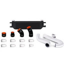 Mishimoto Front Mount Intercooler Kit (Black w/ Silver Pipes), '15+ Mustang EcoBoost