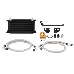 Mishimoto Oil Cooler Kit w/ Thermostat (Black), 2015+ Mustang EcoBoost