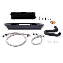 Mishimoto Oil Cooler Kit w/ Thermostat (Black), 2015+ Mustang GT