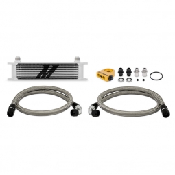 Mishimoto Universal Oil Cooler Kit (Silver, Thermostatic)