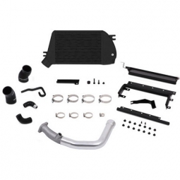 Mishimoto Top Mount Intercooler (Black Core w/ Polished Charge Pipe), '15-'21 WRX