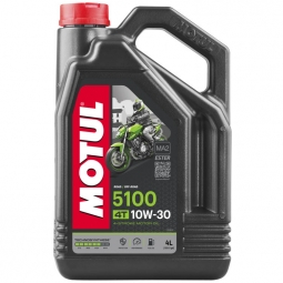 Motul 5100 4-Stroke 4T Motorcycle Engine Oil (10W30, 4 Liters)