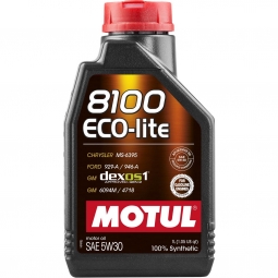Motul 8100 ECO-lite Full Synthetic Engine Oil (5W30, 1 Liter)