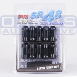 Muteki SR48 Open End Lugs (12x1.25mm, Set/20, Black)