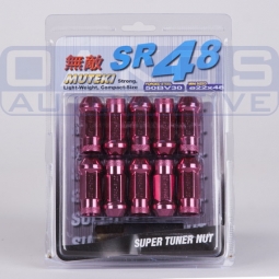 Muteki SR48 Open End Lugs (12x1.5mm, Set/20, Pink)