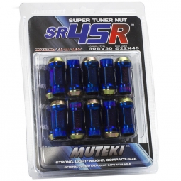 Muteki SR45R Open End Lugs (12x1.25mm, Set/20, Burned Blue)