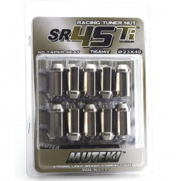 Muteki SR45Ti Titanium Open End Lug Nuts (12x1.5mm, Set/20)