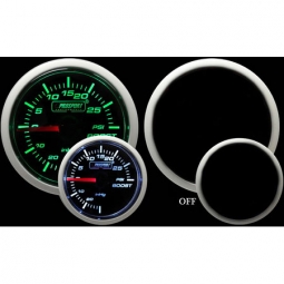 Prosport Performance Series Boost Gauge (52mm, Electrical, Green/White)