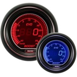 Prosport EVO Series Boost Gauge (52mm, Blue & Red)