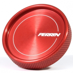Perrin Aluminum Oil Filler Cap (Anodized Red), '02-'23 WRX & '04-'21 STi & BRZ/FR-S/86