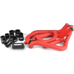 Perrin Front Mount Intercooler Red Tubes/Black Couplers (NO IC CORE), '08-'14 STi