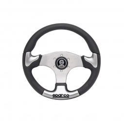 Sparco P-222 Street Steering Wheel, Black/Gray