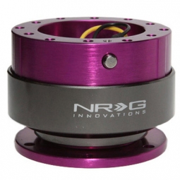 NRG Gen 2.0 Quick Release Steering Wheel Hub (Purple / Titanium)