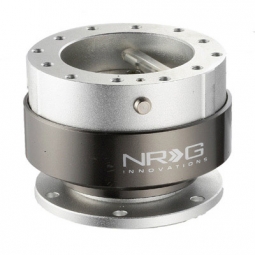 NRG Gen 2.0 Quick Release Steering Wheel Hub (Silver / Titanium)