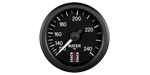 Stack Water Temperature Gauge (120-240F, 52mm, Mechanical, Black)