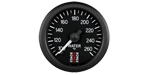 Stack Water Temperature Gauge (100-260F, 52mm, Pro Stepper Motor, Black)