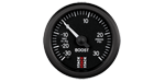 Stack Boost Pressure Gauge (-30inHg to +30psi, 52mm, Pro Stepper Motor, Black)