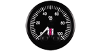 Stack Oil Pressure Gauge (0-100psi, 52mm, Pro-Control, Black)