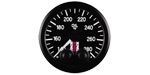 Stack Oil Temperature Gauge (140-280F, 52mm, Pro-Control, Black)