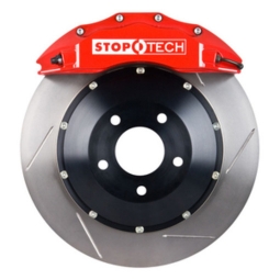 StopTech Big Brake Kit (Front, 355mm, Slotted, Red), 2008-2017 STi