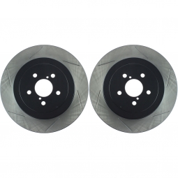 StopTech Rear Brake Rotors (Slotted, Pair), 2013-2014 Focus ST