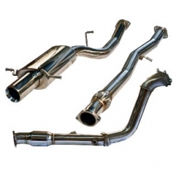 TurboXS V2 Turboback Exhaust System (w/ Cat), 2004-2008 Forester XT