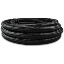 Vibrant -8 AN Black Nylon Braided Flex Hose (10 Foot Roll)