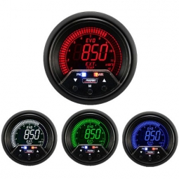 Prosport Premium EVO Exhaust Gas Temp (EGT) Gauge (60mm, 4 Color, Peak/Warn)