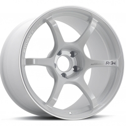 ADVAN RG-4 Wheel (17x10", 35mm, 5x114.3, Each) Racing White Metallic & Ring