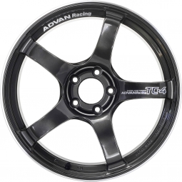 ADVAN TC-4 Wheel - 18x9.5 / +35 / 5x114.3 - Black Gunmetallic & Ring