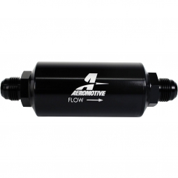 Aeromotive In-Line Filter (-08AN w/ 10 Micron Microglass Element, Black)