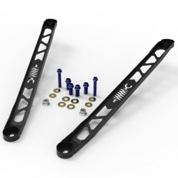 aFe Front Strut Tower Brace (304 Stainless, Black), '20-'24 GR Supra (A90)