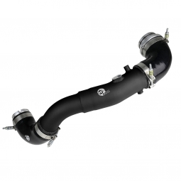 aFe Intercooler Charge Pipe Kit (Hot Side, 2.5in, Wrinkle Black), '20-'21 GR Supra (A90)