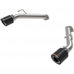 aFe Takeda Axle-Back Exhaust System w/ Carbon Fiber Tips (2.5", 304SS), '23-'25 Nissan Z