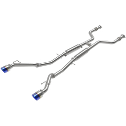 aFe Takeda Cat-Back Exhaust System w/ Blue Flame Tips (2.5", 304SS), '23-'25 Nissan Z